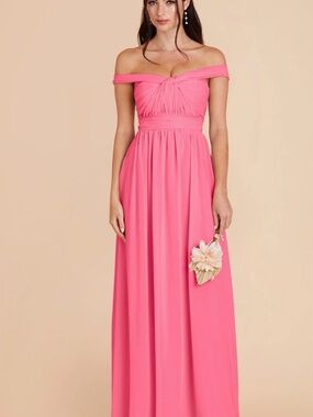 Birdy Grey Grace Convertible Dress in Chiffon Bon Bon Pink